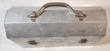 Vintage G.H. Curry Mfg. Ltd. Orangeville Ont. 12 3/8" Wide Polished Riveted Aluminum Metal Miner's Lunch Box