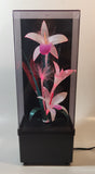 Vintage Fiber Optics Windup Musical Box Fiber Optics Flower Light 14" Tall