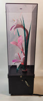 Vintage Fiber Optics Windup Musical Box Fiber Optics Flower Light 14" Tall