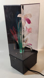 Vintage Fiber Optics Windup Musical Box Fiber Optics Flower Light 14" Tall