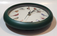 Hourly Bird Sounds 8" Green Wall Clock