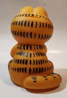 Rare Vintage Garfield 7 1/4" Tall Vinyl Coin Bank No Plug
