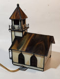 Church Chapel Building Shaped Stained Glass Lamp