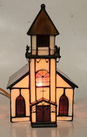 Church Chapel Building Shaped Stained Glass Lamp