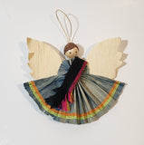 Corn Husk Angel Hanging Christmas Tree Ornament