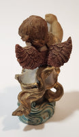 Angel Holding Scroll 3 3/8" Resin Figurine