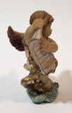 Angel Holding Scroll 3 3/8" Resin Figurine