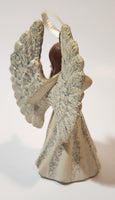 Angel Playing Violin 3 3/4" Hanging Ceramic Christmas Tree Ornament