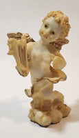 Angel Holding Lyre 5" Resin Figurine