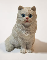 White Cat 2 3/4" Tall Resin Figurine