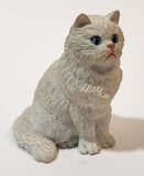 White Cat 2 3/4" Tall Resin Figurine