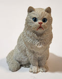 White Cat 2 3/4" Tall Resin Figurine