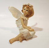 Angel Sitting 4 1/2" Tall Resin Figurine