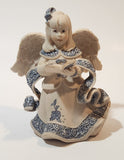 Mindspring Studio Sarah's Angels Cheri Lane Angel Girl Singing with Book 5" Tall Heavy Resin Figurine Chipped Wing