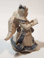 Mindspring Studio Sarah's Angels Cheri Lane Angel Girl Singing with Book 5" Tall Heavy Resin Figurine Chipped Wing