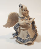 Mindspring Studio Sarah's Angels Cheri Lane Angel Girl Singing with Book 5" Tall Heavy Resin Figurine Chipped Wing