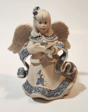 Mindspring Studio Sarah's Angels Cheri Lane Angel Girl Singing with Book 5" Tall Heavy Resin Figurine Chipped Wing