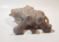 Grey Elephant Shaped 6" Tall Wax Candle