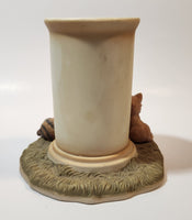 2010 The Bradford Exchange Live, Love, Purr Collection Love Much 5 1/4" Tall Resin Tealight Candle Holder