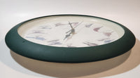 1997 MFA Green 13 1/4" Wall Clock with Hourly Bird Sounds