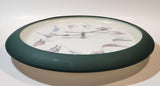 1997 MFA Green 13 1/4" Wall Clock with Hourly Bird Sounds