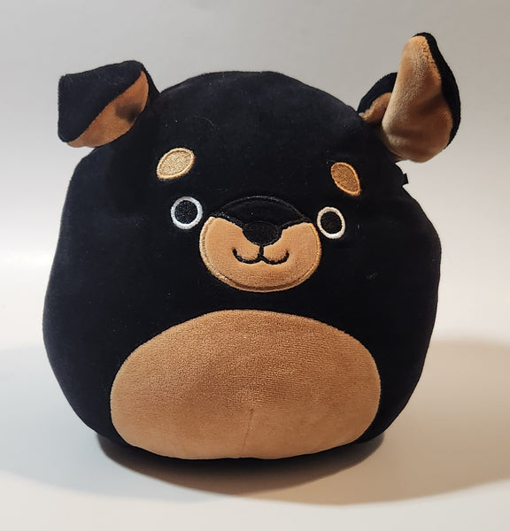 Original Squishmallows Black and Brown Dog 8" Stuffed Plush Toy