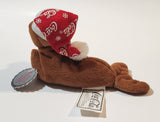 1998 Coca Cola Walrus with Red Santa Cap Holding a Bottle 6" Long Stuff Animal Character Bean Bag Plush New with Tags