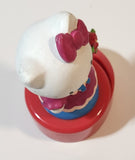 Hello Kitty 5 1/4" Tall Rotating Music Box Heavy Ceramic Resin Figure on Plastic Base