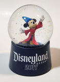 2017 Disneyland Resort Mickey Mouse Light Up 3 3/4" Tall Snow Globe