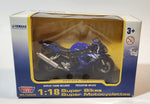 Motor Max Super Bikes No. 76205D Yamaha YZF-R1 Motor Cycle Black 1:18 Scale Die Cast Toy Car Vehicle New in Box