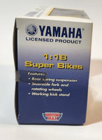 Motor Max Super Bikes No. 76205D Yamaha YZF-R1 Motor Cycle Black 1:18 Scale Die Cast Toy Car Vehicle New in Box