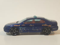 2009 Hot Wheels HW City Works Ford Fusion Police Dark Blue Die Cast Toy Car Vehicle