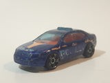 2009 Hot Wheels HW City Works Ford Fusion Police Dark Blue Die Cast Toy Car Vehicle