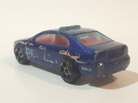 2009 Hot Wheels HW City Works Ford Fusion Police Dark Blue Die Cast Toy Car Vehicle