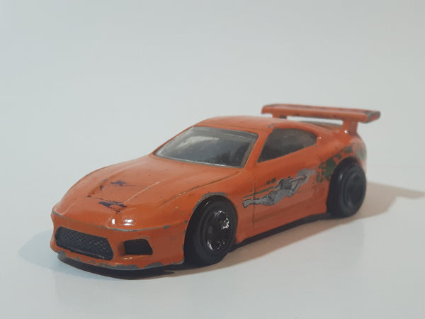 2013 Hot Wheels HW City Street Power Toyota Supra Orange Die Cast Toy Car Vehicle