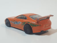 2013 Hot Wheels HW City Street Power Toyota Supra Orange Die Cast Toy Car Vehicle