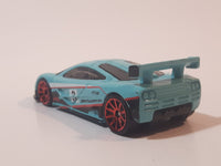 2022 Hot Wheels Retro Racers McLaren F1 GTR Cyan Light Blue Die Cast Toy Car Vehicle