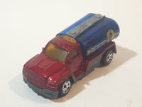 2002 Matchbox Rescue Rookies H2O Patrol Tanker Truck Dark Red and Blue Die Cast Toy Car Firefighting Vehicle