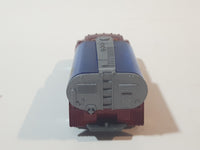 2002 Matchbox Rescue Rookies H2O Patrol Tanker Truck Dark Red and Blue Die Cast Toy Car Firefighting Vehicle