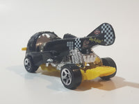 1998 Hot Wheels Flyin' Aces Dog Fighter Black Die Cast Airplane Style Toy Car Vehicle