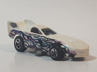 2004 Hot Wheels Camouflamage Pontiac Firebird Funny Car White Die Cast Toy Car Vehicle