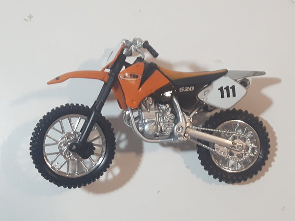 KTM Racing 520 #111 Orange Black White Dirt Bike Die Cast Toy Vehicle
