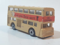 Persaud No. 1003 London Bus Berlin ist eine Reise wert' Double Decker Beige Brown Die Cast Toy Car Vehicle