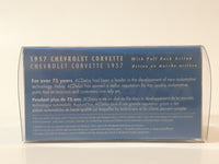 Kinsmart 1957 Chevrolet Corvette AC Delco White Pull Back Die Cast Toy Car Vehicle New in Box