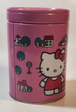 1976, 2011 Sanrio Hello Kitty Pink 6" Tall Tin Metal Coin Bank