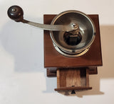 Vintage 1970s OBO Wood and Metal Coffee Grinder Mill