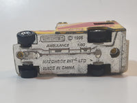 1998 Matchbox To The Rescue 1996 Ford Ambulance Yellow Die Cast Toy Car Vehicle