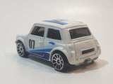 2007 Hot Wheels Pop-Offs Morris Mini Cooper White 07 Die Cast Toy Car Vehicle with Removable Body