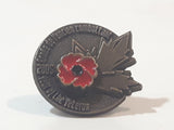 2005 Year Of The Veteran Red Poppy Remembrance Day Canada Enamel Metal Lapel Pin