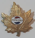 Vintage Pepsi Cola Maple Leaf Enamel Gold Tone Metal Lapel Pin